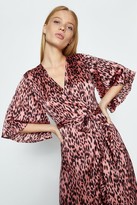 Thumbnail for your product : Coast Leopard Print Wrap Ruffle Hem Midi Dress
