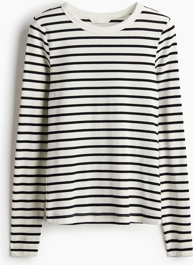 H&M Ribbed Jersey Top