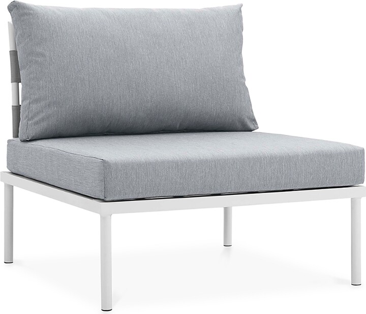 Modway Harmony Armless Outdoor Patio Aluminum Chair