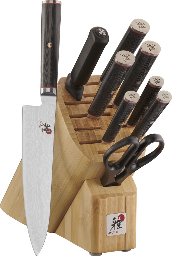 Miyabi Kaizen 10-pc, Knife block set, natural
