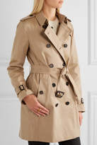 Thumbnail for your product : Burberry The Kensington Mid Cotton-gabardine Trench Coat - Sand