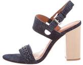 Thumbnail for your product : Derek Lam 10 Crosby Denim Ankle-Strap Sandals