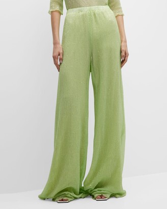 Iris Green Sequin Pants  The Ambition Collective