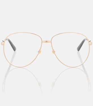 gucci 61mm aviator optical frames