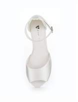 Thumbnail for your product : Very Lily Wide Fit Bridal Glitter Block Heel Sandal - White