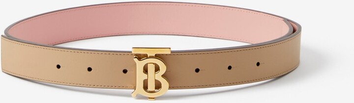 Burberry Double B Buckle Leather Belt - ShopStyle