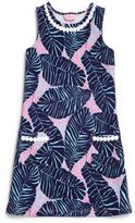 Thumbnail for your product : Lilly Pulitzer Girl's Leaf Print Shift Dress