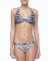 Thumbnail for your product : Jean Paul Gaultier Printed Halter Two-Piece
