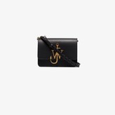 Thumbnail for your product : J.W.Anderson Black calfskin leather Anchor logo cross body bag