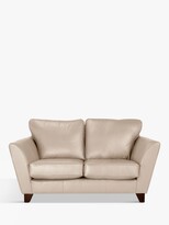 Thumbnail for your product : John Lewis & Partners Oslo Leather Small 2 Seater Sofa, Dark Leg