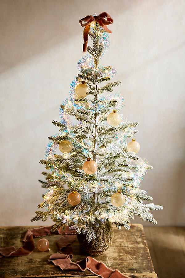 Tinsel Wrapped String Lights at Terrain