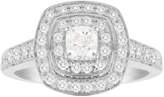 Thumbnail for your product : Jenny Packham Cushion Cut 1.20 Carat Total Weight Double Halo Diamond Ring in 18 Carat White Gold