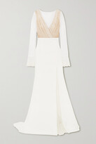 Thumbnail for your product : Rime Arodaky Joni Swiss-dot Tulle And Crepe Gown - White