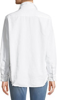 Thumbnail for your product : Frank And Eileen Eileen Long-Sleeve Button-Front Cotton Shirt