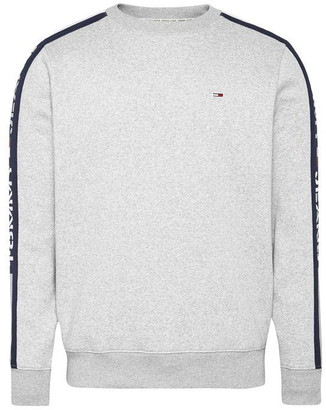 tommy jeans tape crew sweatshirt