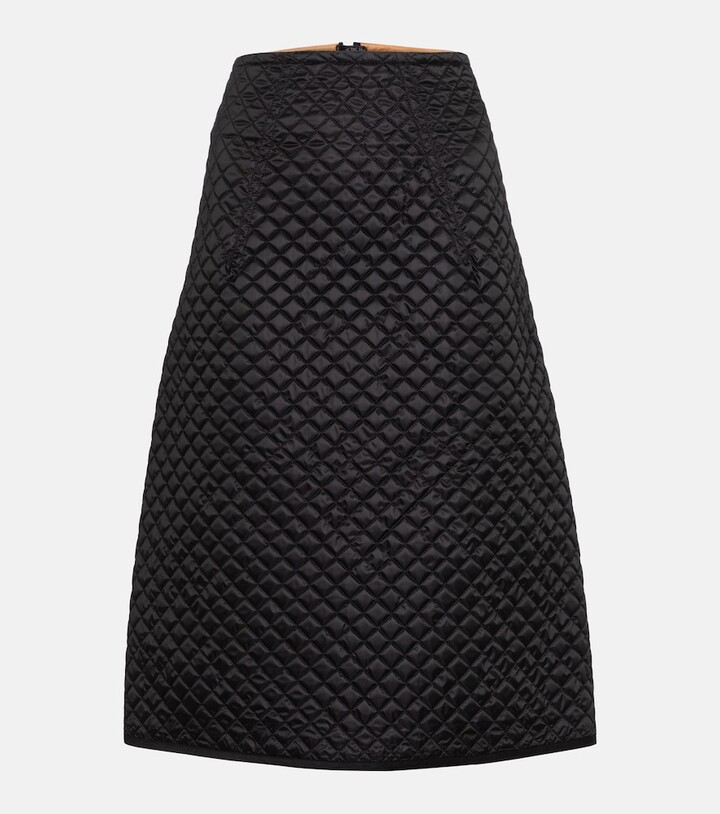 MONCLER GENIUS 2 Moncler 1952 quilted down midi skirt - ShopStyle