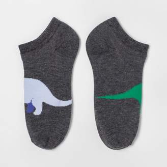 Xhilaration Women's Dino Casual Socks Heather Gray One Size