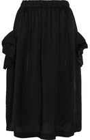 Thumbnail for your product : Comme des Garcons Bow-detailed Taffeta Midi Skirt - Black
