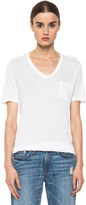 Thumbnail for your product : Alexander Wang T by Classic Viscose Tee with Pocket in Ink
