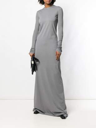 Rick Owens long sleeve jersey gown