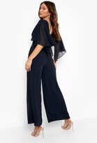 Thumbnail for your product : boohoo Pleated Detail Culotte Jumpsuit