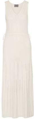 Maiyet Pointelle-Trimmed Ribbed Stretch-Knit Maxi Dress
