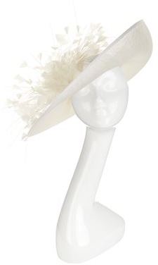 Nerida Fraiman Feather Spray Asymmetric Hat
