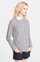 Thumbnail for your product : Band Of Outsiders Contrast Collar Easy Shirt