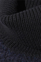 Thumbnail for your product : Rag & Bone Adele Ribbed Wool-blend Turtleneck Sweater - Midnight blue