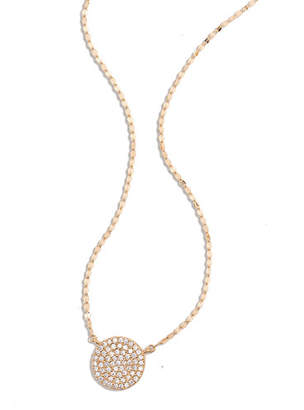 Lana Femme Diamond Disc Charm Necklace