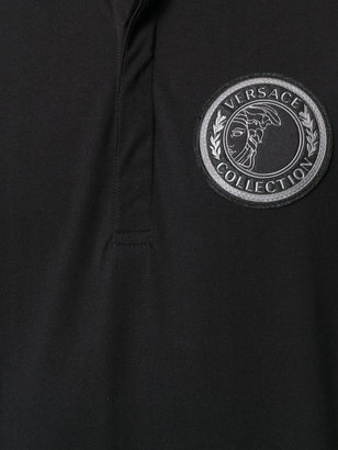 Versace Medusa patch polo shirt