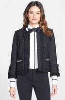 Thumbnail for your product : Pink Tartan Collarless Sparkle Tweed Jacket