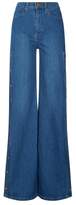 Thumbnail for your product : Alice + Olivia Gorgeous High Rise Wide Leg Jeans