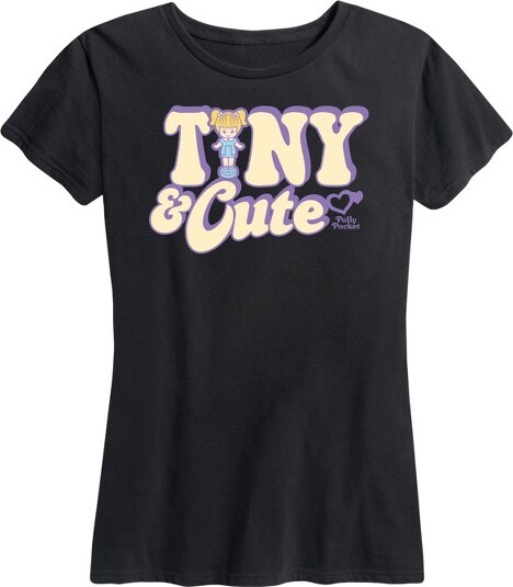 Polly Pocket Women'sPollyPocketTinyAndCuteShortSleeveGraphicT-Shirt-Black-2X-Large