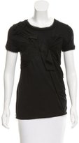 Thumbnail for your product : Lanvin Silk-Trimmed Bow-Accented T-Shirt