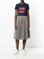 Thumbnail for your product : Markus Lupfer sequin lips T-shirt