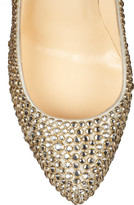 Thumbnail for your product : Christian Louboutin Daffodile 160 crystal-embellished suede pumps