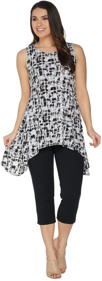 renee printed straight leg pant