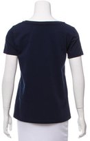 Thumbnail for your product : Moncler Embroidered Short Sleeve Top