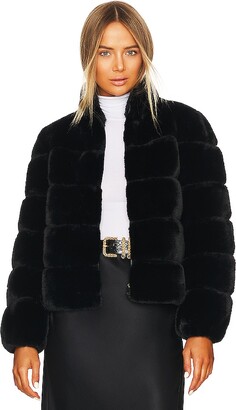 MYNELLY PREMIUM BLACK AND PINK FAUX FUR JACKET – Minnies Boutique