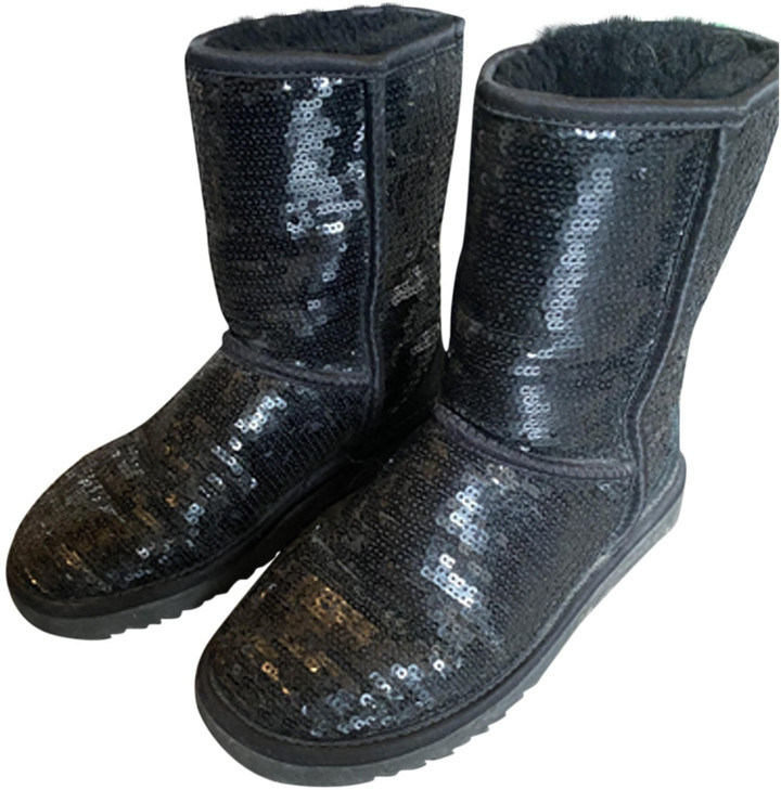 Black Glitter Uggs