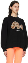 Thumbnail for your product : Palm Angels Black Leopard Bear Sweatshirt