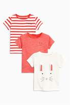 Thumbnail for your product : Next Girls Multi Character T-Shirts Three Pack (3mths-6yrs)