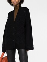 Thumbnail for your product : Ermanno Scervino Macramé Wool Cardigan