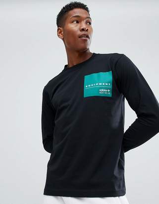 adidas EQT Long Sleeve T-Shirt In Black DH5227