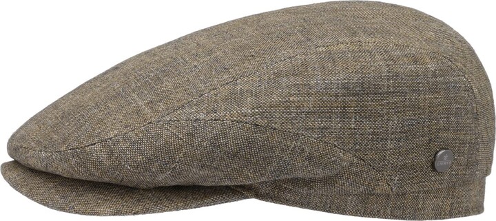 Lierys Fortemaro Linen Check Flat Cap by Men - Made in The EU Ivy hat with  Peak Summer-Winter - L (58-59 cm) Brown-Mottled - ShopStyle