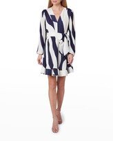 Thumbnail for your product : Milly Liv Zebra Pleated Dress