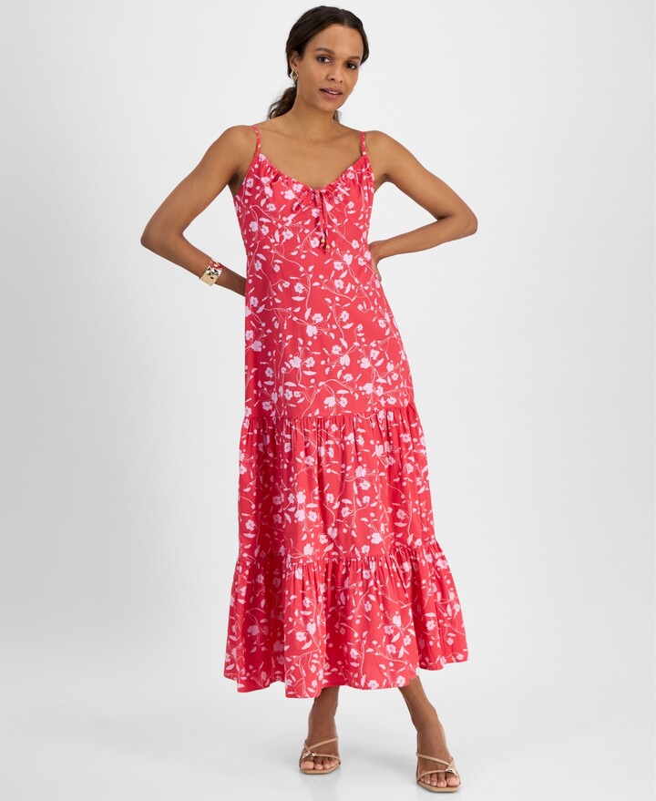 Summer Dresses Macy's Red Floral Dress INC International