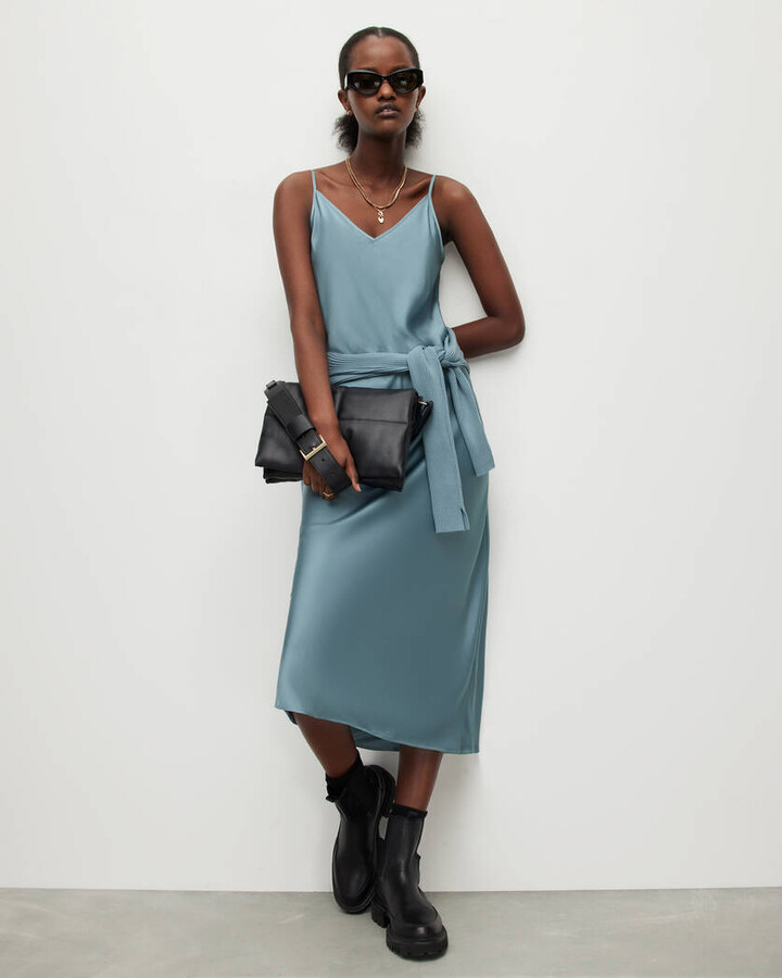 AllSaints Hana 2-In-1 Midi Slip Dress ShopStyle