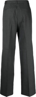 Scotch & Soda Stripe-Print Pleated Tailored Trousers